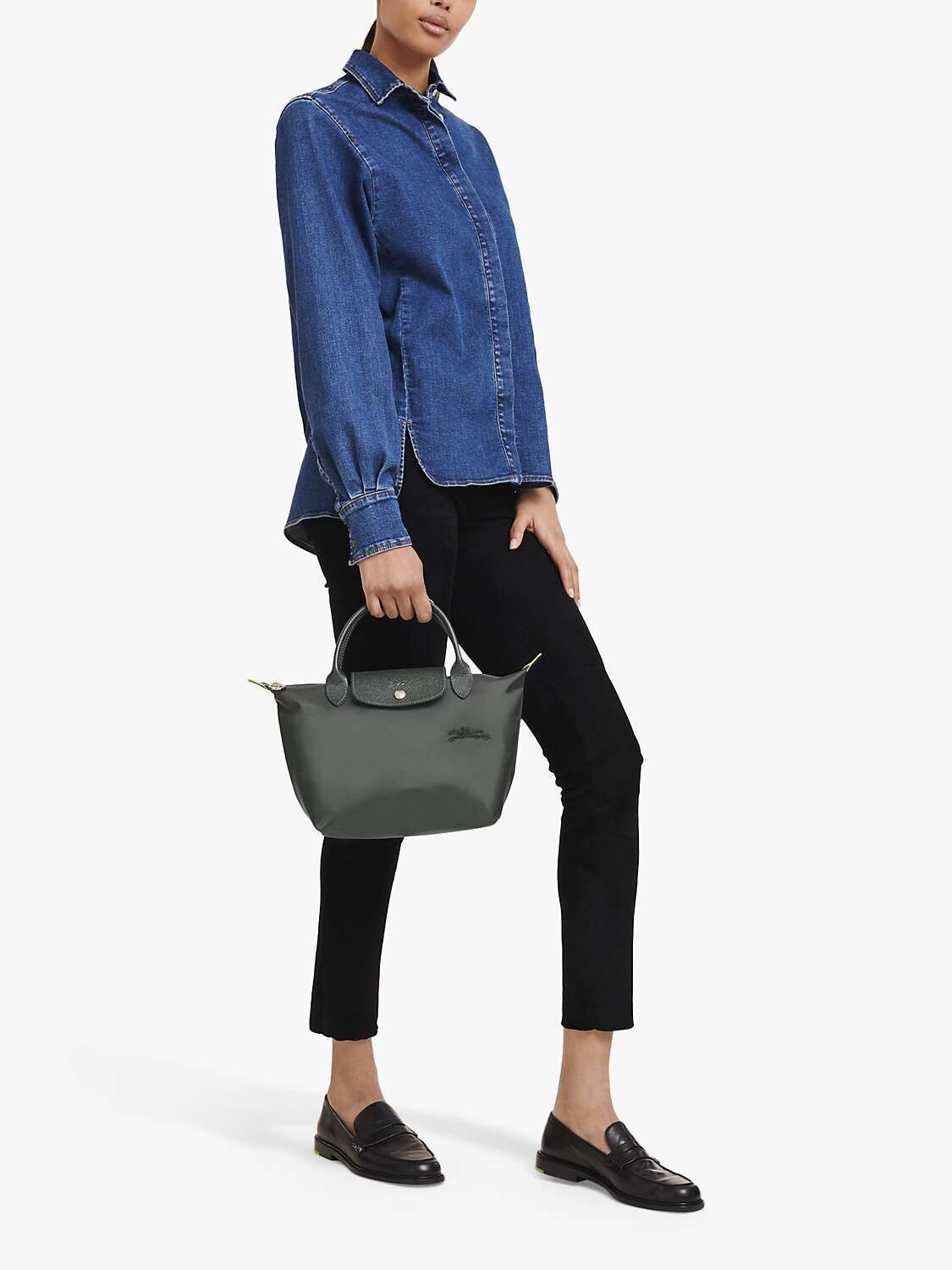 Longchamp, LE PLIAGE GREEN S HANDBAG- Graphite