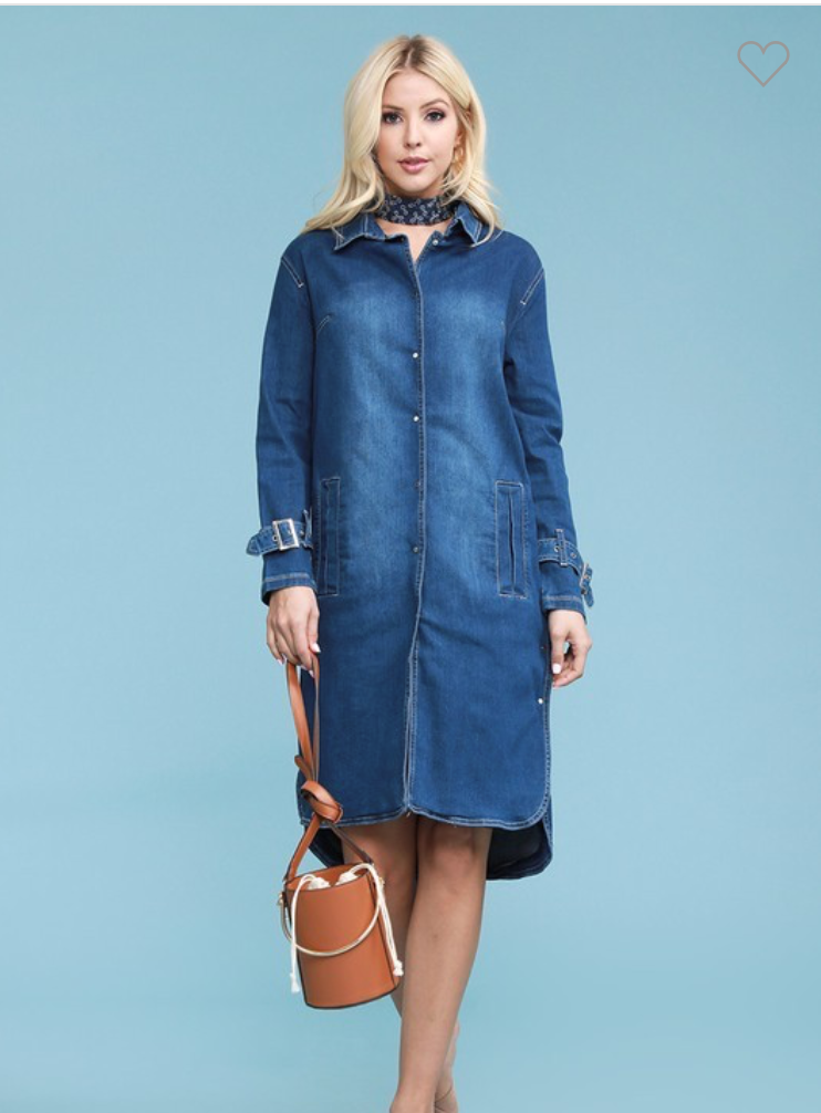 Judy Blue Trench PL - Final Sale!