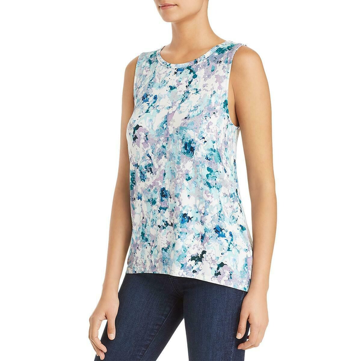 CP Blue Floral Tank*CLEARANCE*