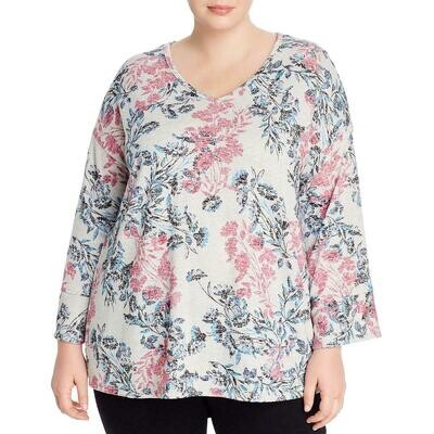 CP X Floral Knit V-Neck Tunic