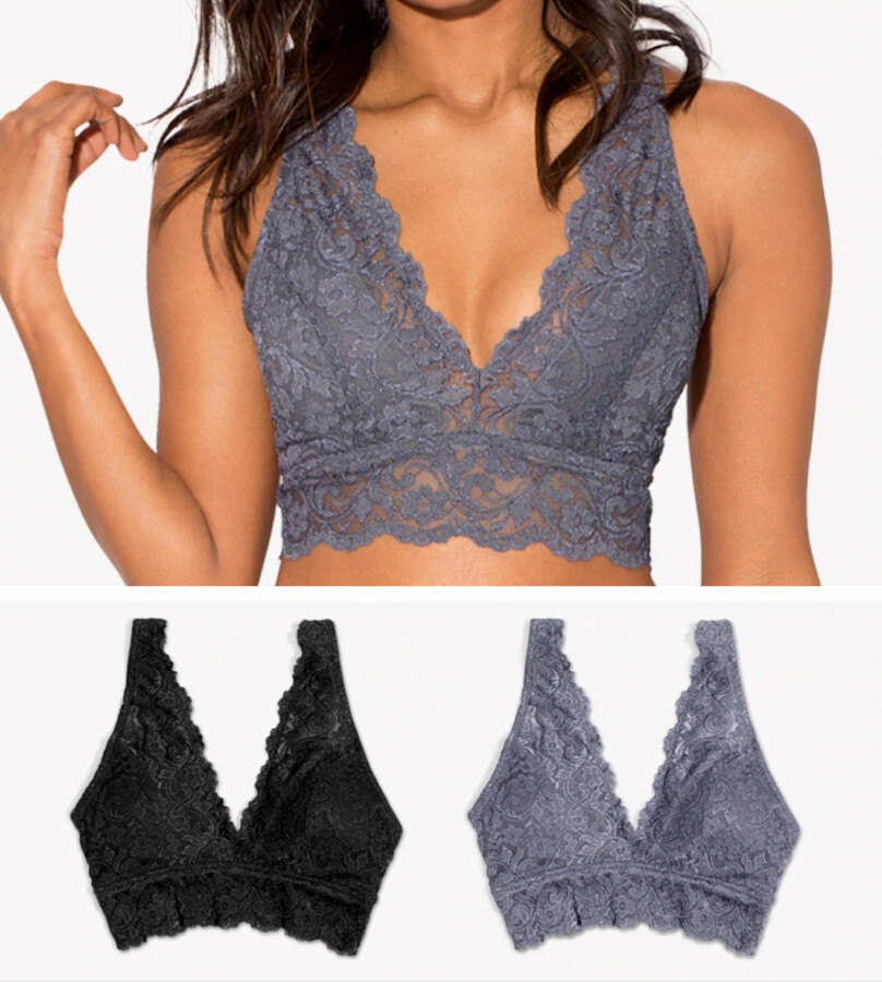 S&S V Back All Lace Bralette