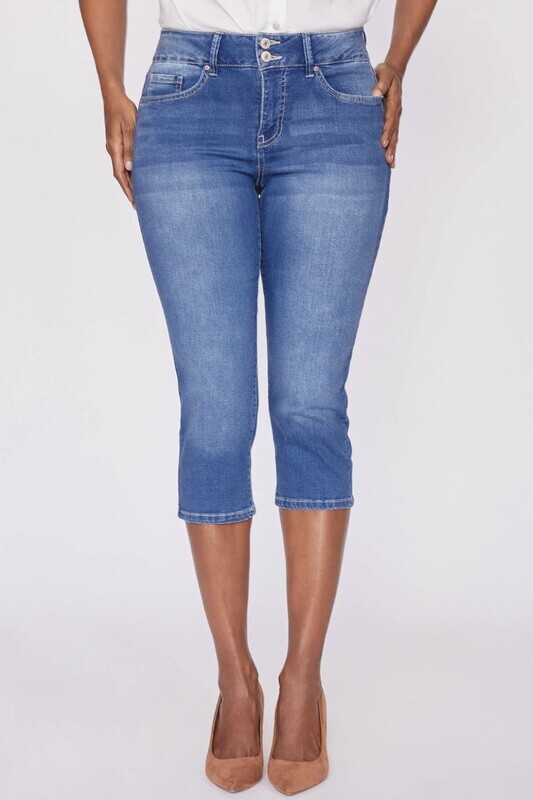 Hi Rise Crop Tummy Control Capri