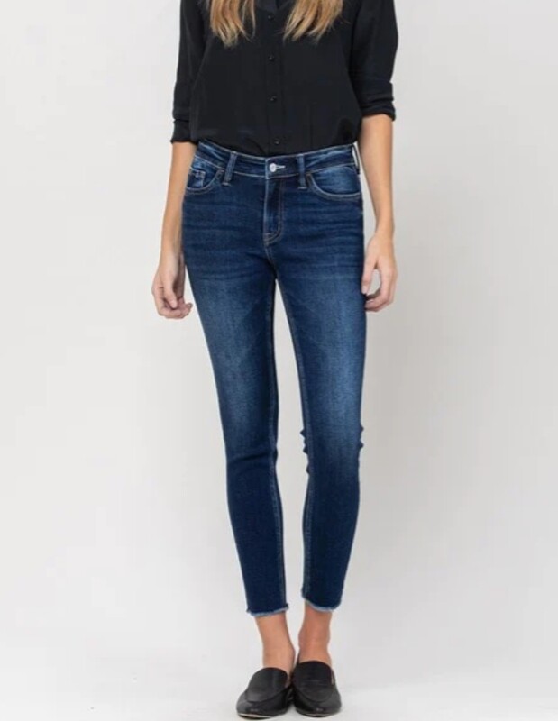 Vervet Amber Mid Crop Skinny V3184D