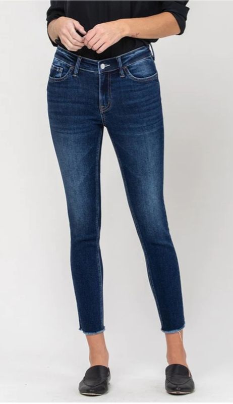 Vervet Amber Mid Crop Skinny V3184D