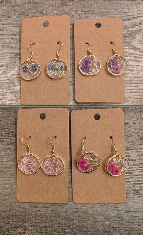 DT Pressed Flower Earrings
