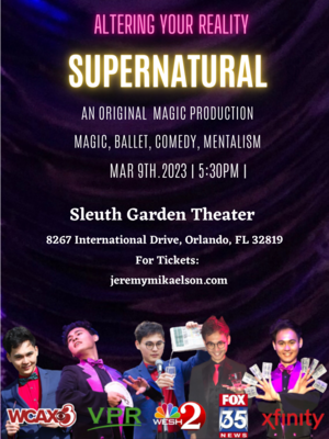 Ticket to "Supernatural" Magic Experience, March 9th 2023