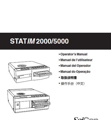 Operator's Manual STATIM 2000 & 5000 Version 5.0