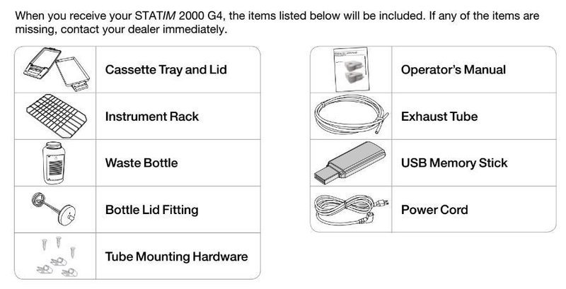 Included with the STATIM 2000 G4