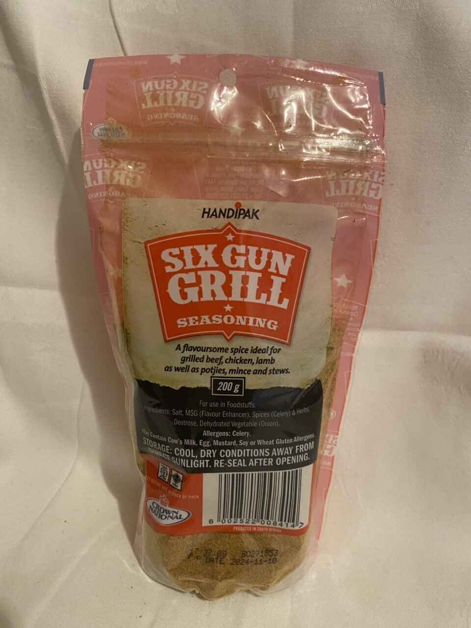 Six gun grill 200g