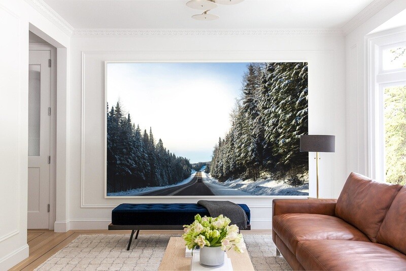 Canadian artic white roads