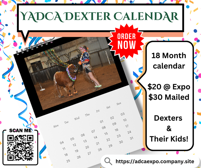 YADCA Dexter Calendar