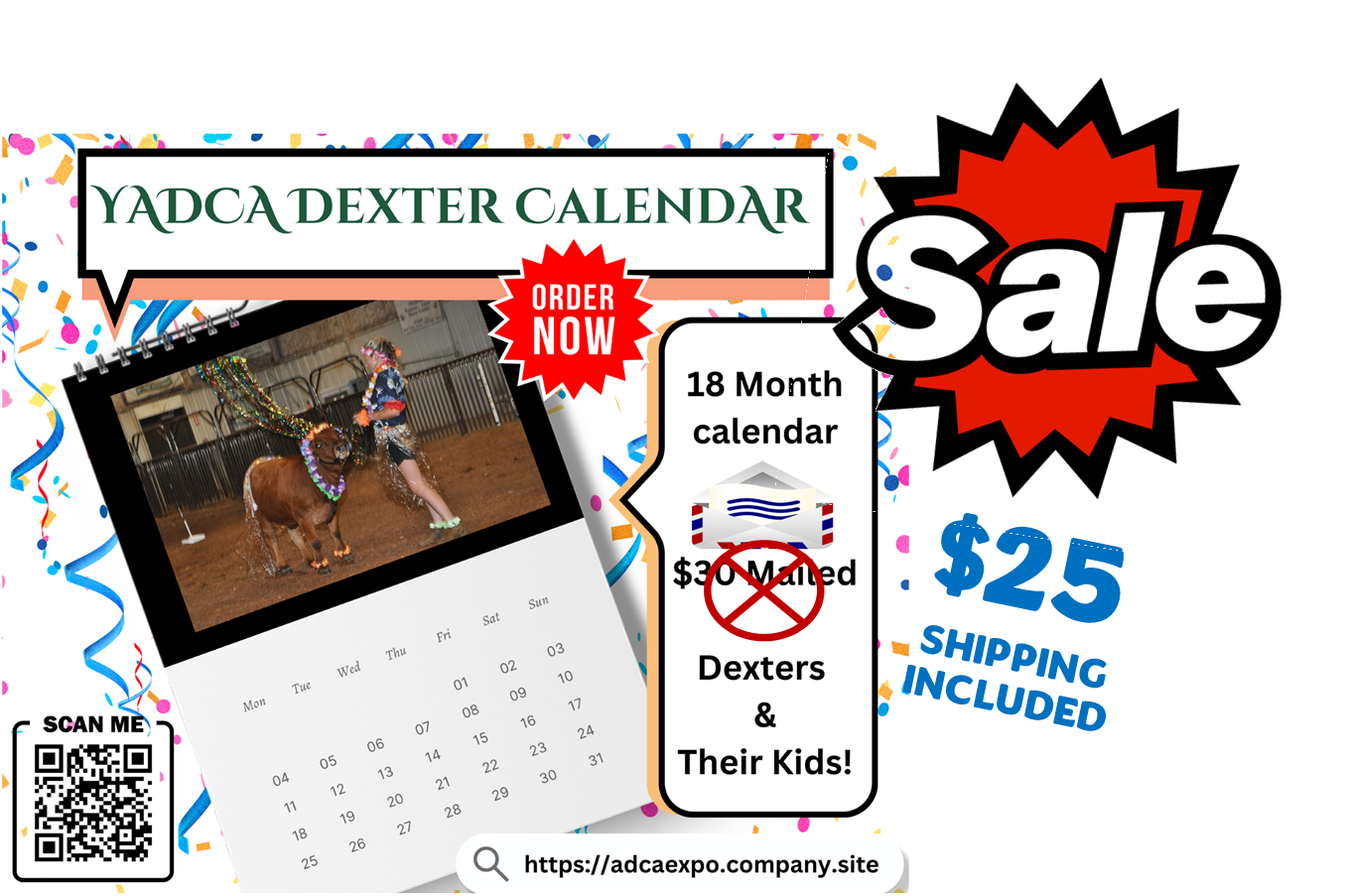 YADCA Dexter Calendar