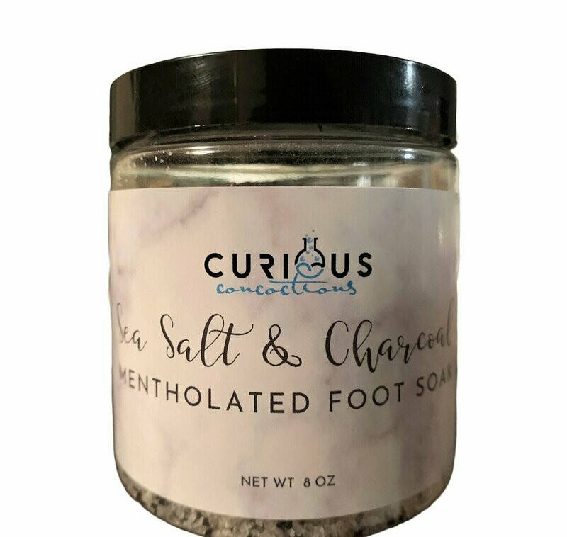 Sea Salt & Charcoal Mentholated Foot Soak