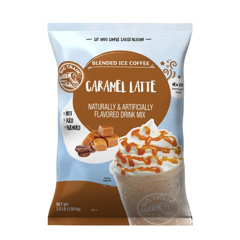 Big Train Blended Ice Coffee - Caramel Latte - 3.5lb Bag