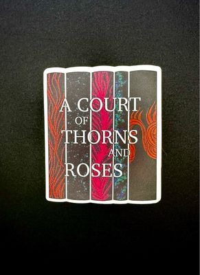 A Court of Thorns and Roses Book Sticker