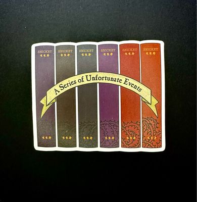 A Series of Unfortunate Events Book Sticker