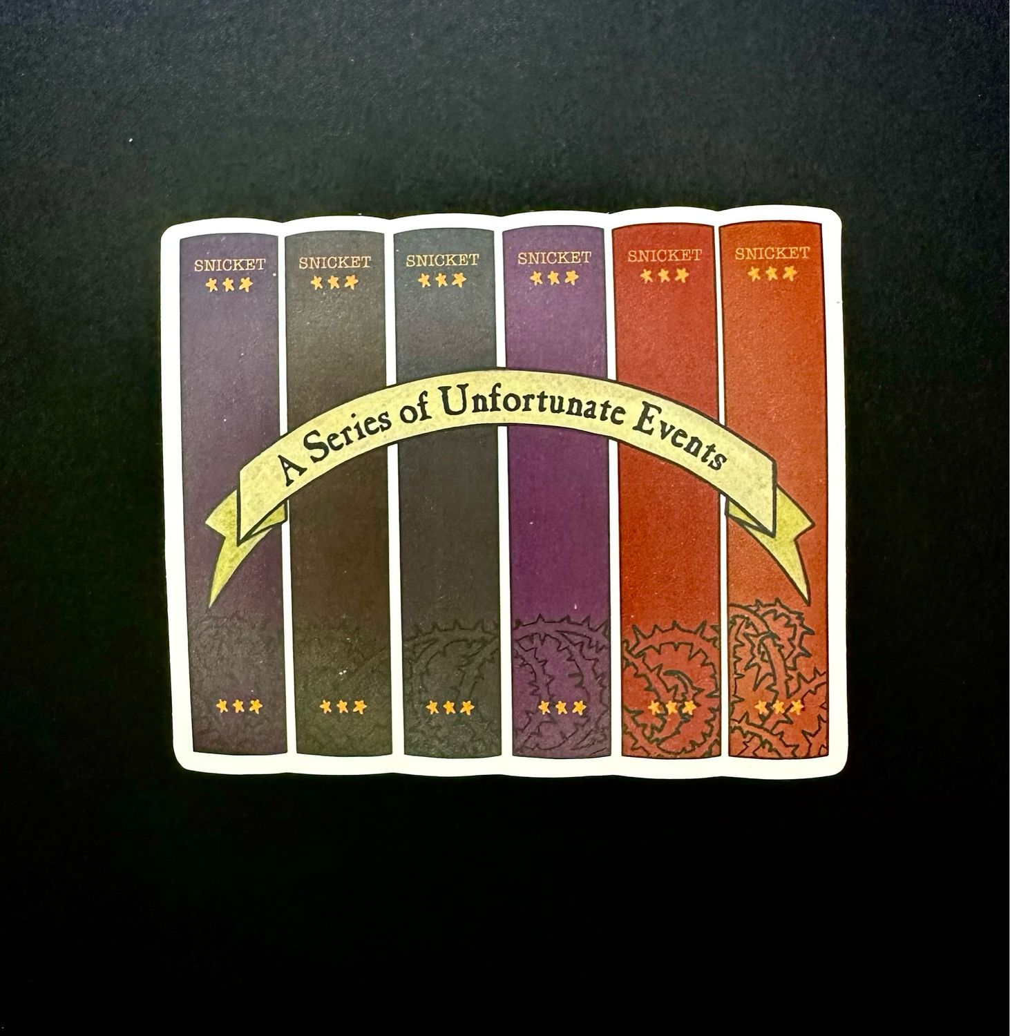 A Series of Unfortunate Events Book Sticker