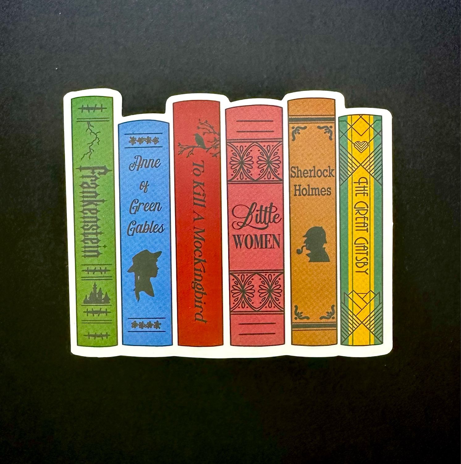 Classic Literature Book Sticker