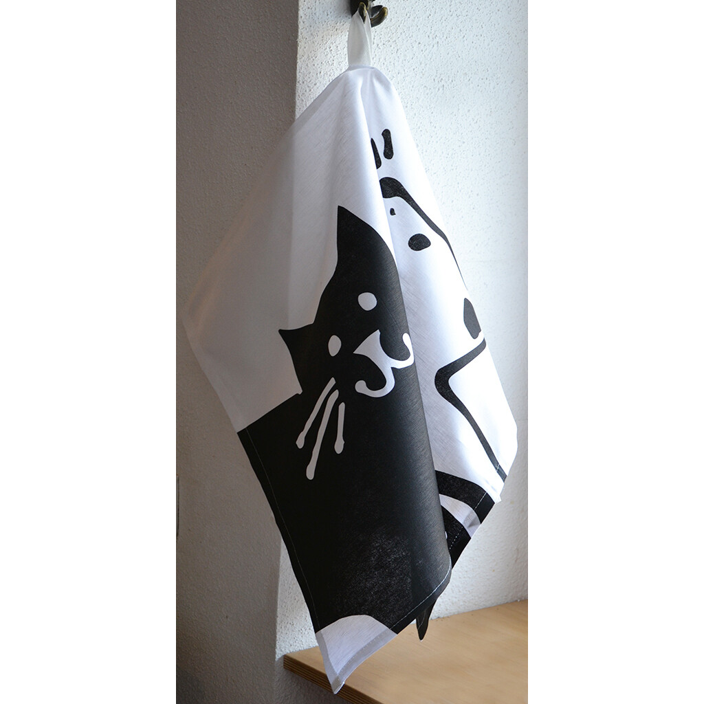 CAT TEA TOWEL A – TORCHON A – KÜCHENTUCH A
