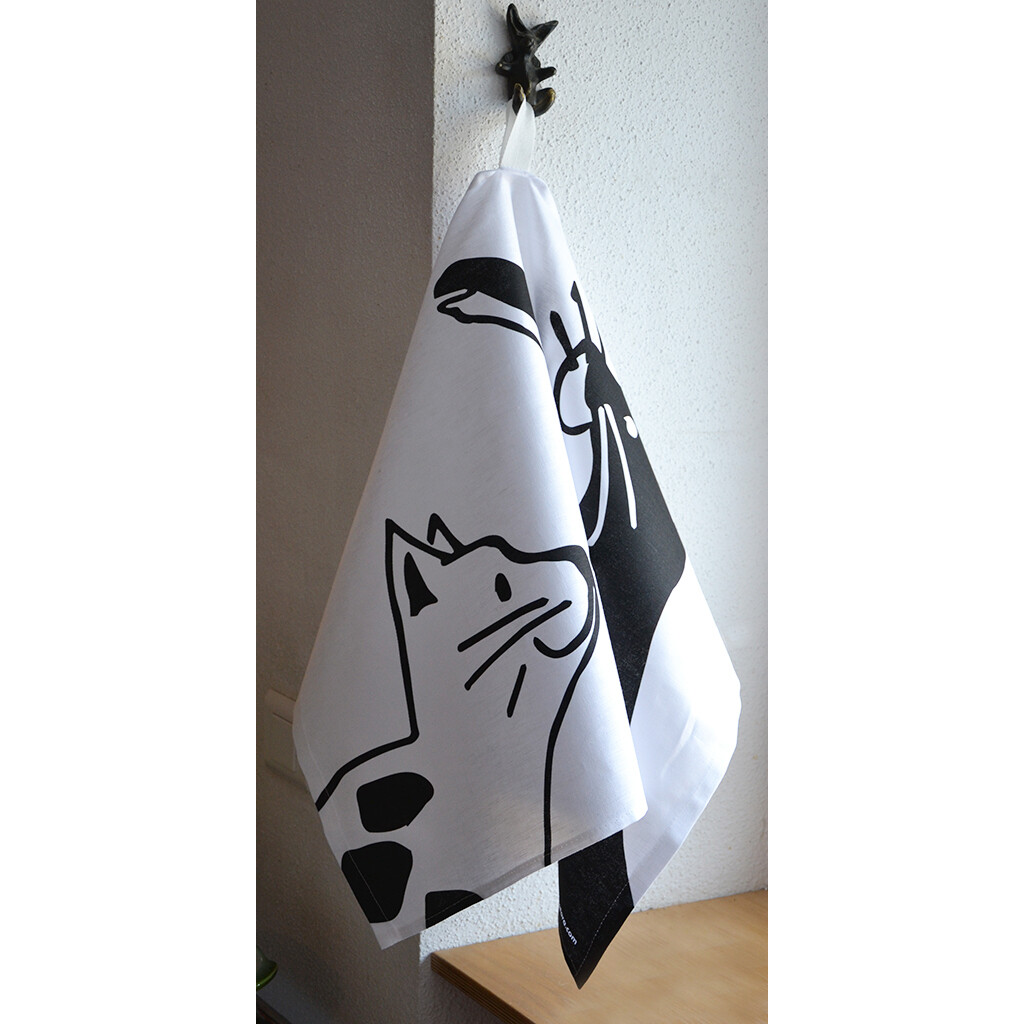 CAT TEA TOWEL B – TORCHON B – KÜCHENTUCH B