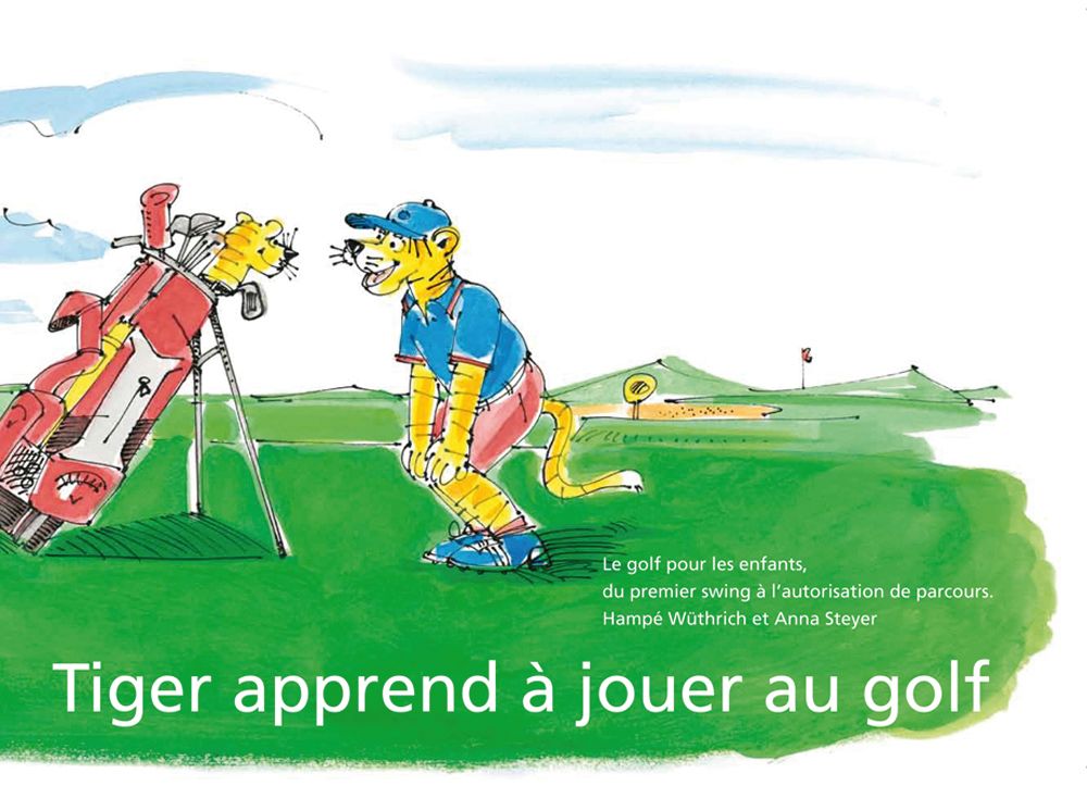 Tiger apprend à jouer au golf