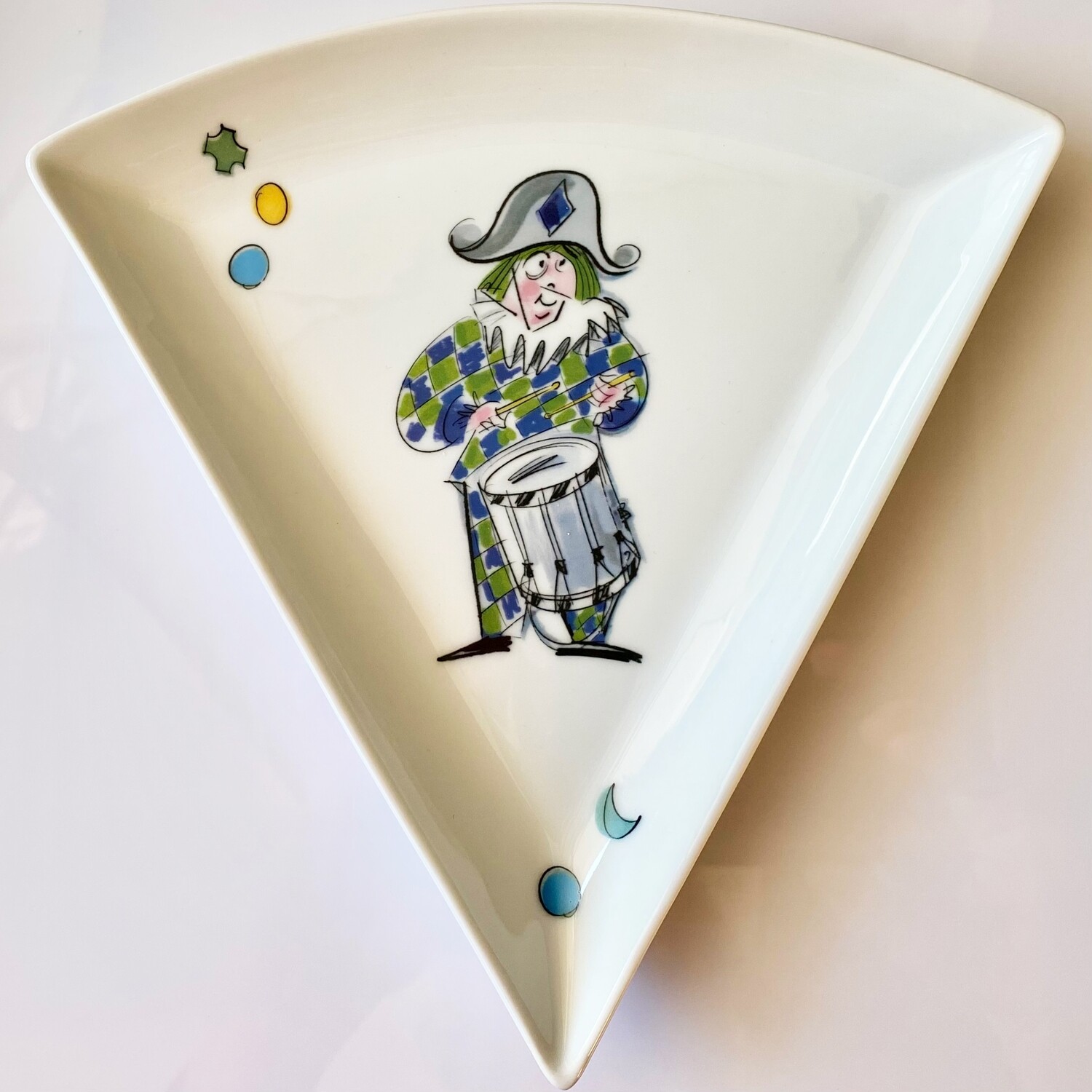 Säggstelkreisdäller «Harlekin Dambour» fir Basler Zibelewaie