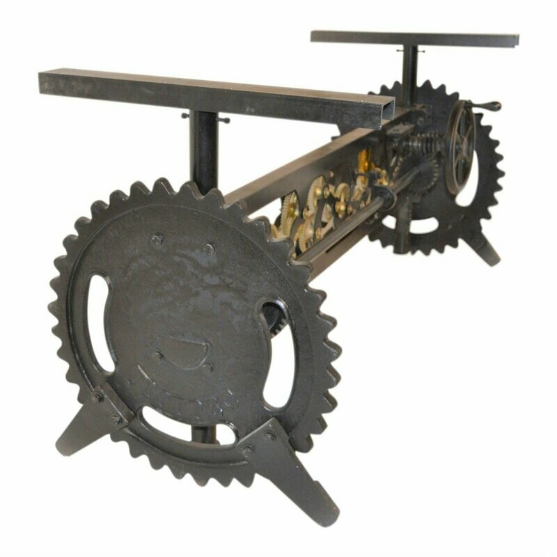 Tischuntergestell  Industrie Design "Tarragona" höhenverstellbar mit KURBEL