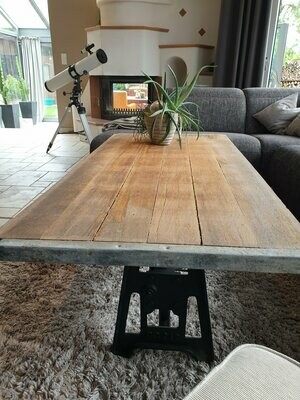 145x70x4,5 cm Couchtisch Bongossi Massivholz natur Tischplatte
