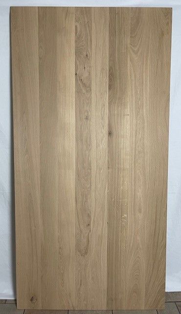 200 x ca. 102 x 4,5 cm Tischplatte Eiche mit Schweizer Kante