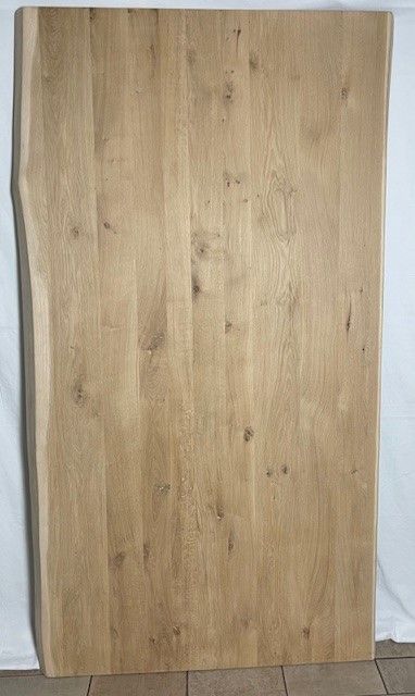 200 x ca. 104 - 108 x 6 cm Eiche Tischplatte mit Baumkante