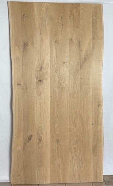 200 x ca. 101 - 104 x 4 cm Eiche Tischplatte mit Baumkante