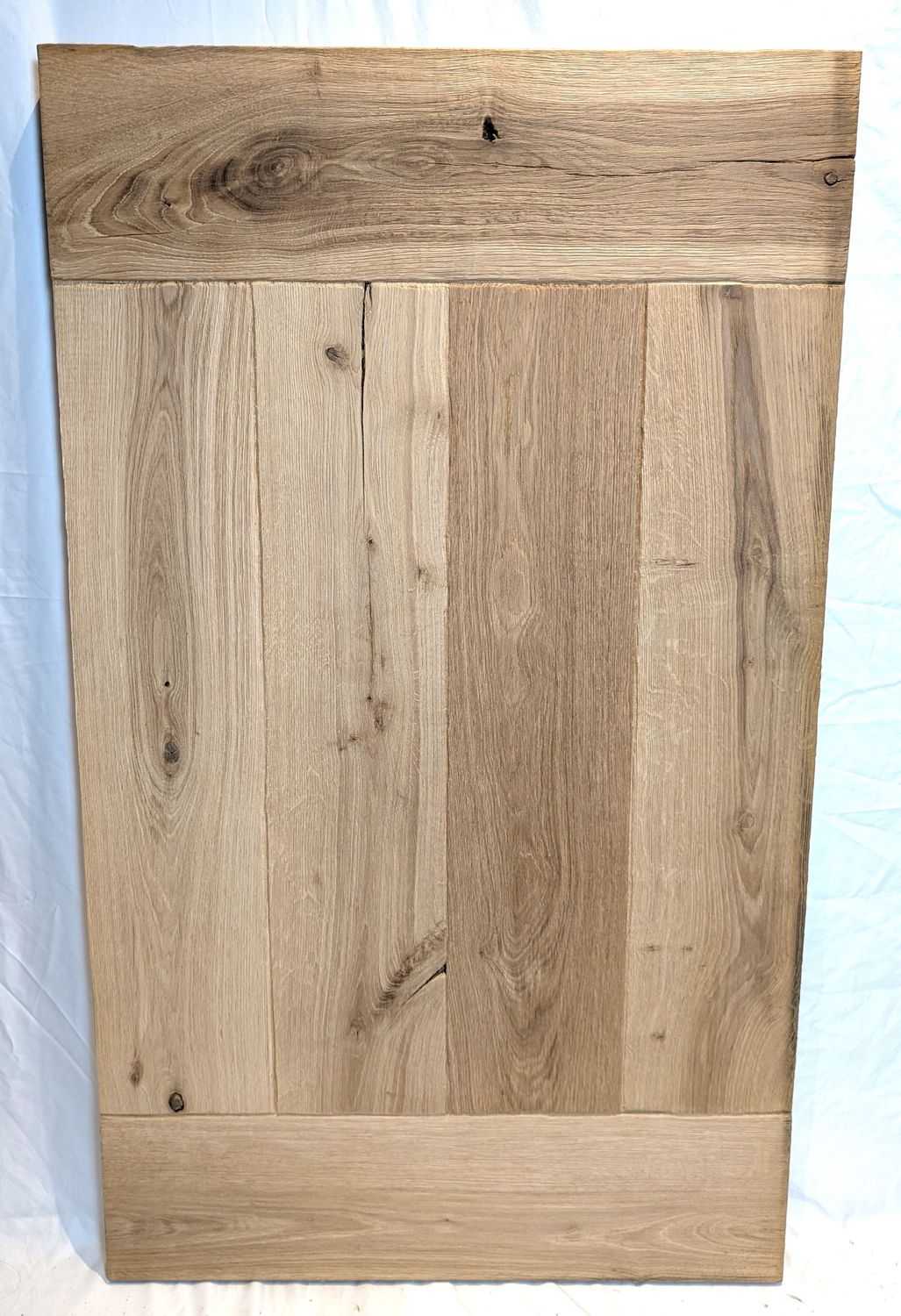 Massivholz Tischplatte  120 x ca. 70 x 5 cm Eiche gebürstet