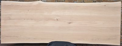 280 x ca. 99 - 105 x 4 cm Eiche geschliffen, Massivholz Tischplatte Baumkante 280 x ca. 99 - 105 x 4 cm Eiche geschliffen, Massivholz Tischplatte Baumkante