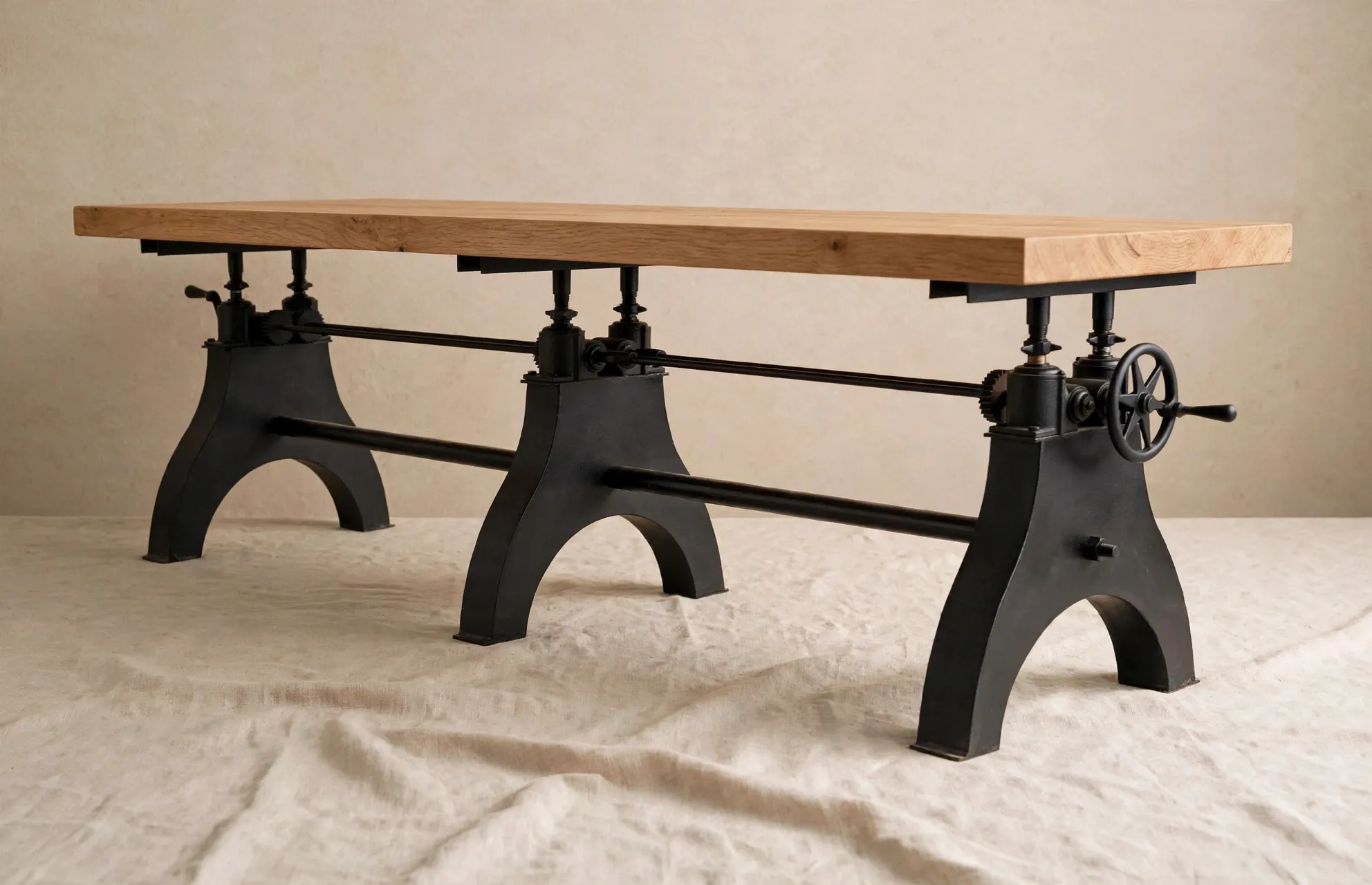 Tischgestell im Industrie Design „Burgos XXL“ höhenverstellbar ca. 290 cm