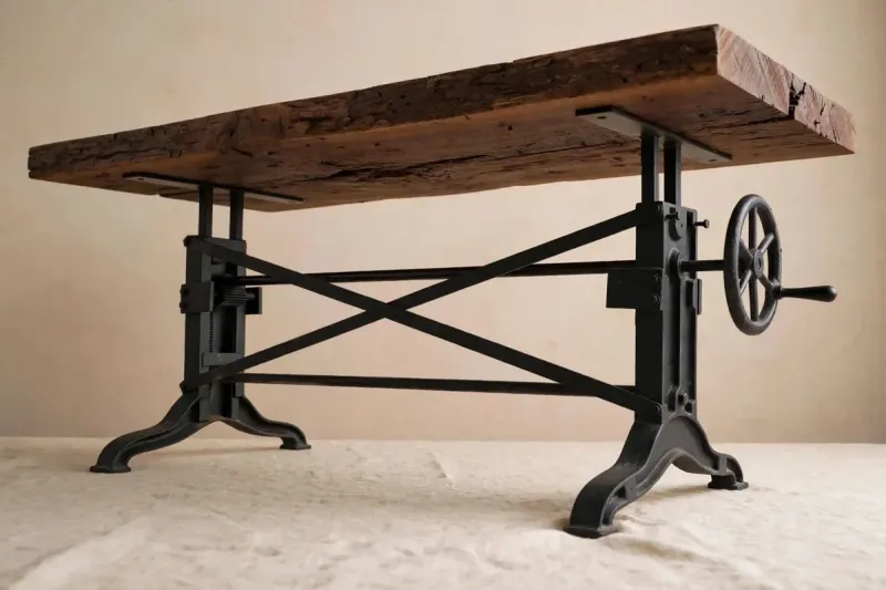 GUSS Tischuntergestell Industriell Esstisch „Granada“ höhenverstellbar GUSS Tischuntergestell Industriell Esstisch „Granada“ höhenverstellbar