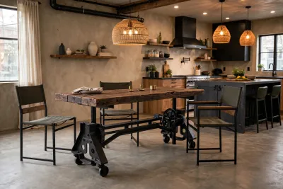 NUR NOCH EINER „Berga“ Industrie Design höhenverstellbar mit KURBEL NUR NOCH EINER „Berga“ Industrie Design höhenverstellbar mit KURBEL