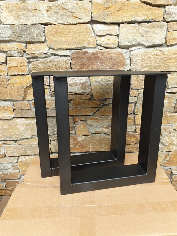 Couchtisch Beistelltisch Bank 1 SET l Couchtisch Beistelltisch Bank 1 SET l " U "schwarz " Stahl,