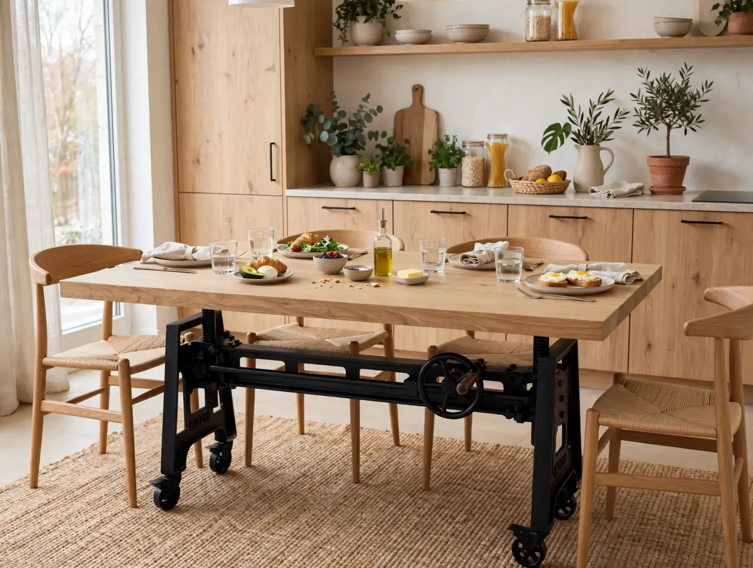 Couchtischgestell Gusseisen im Industriedesign