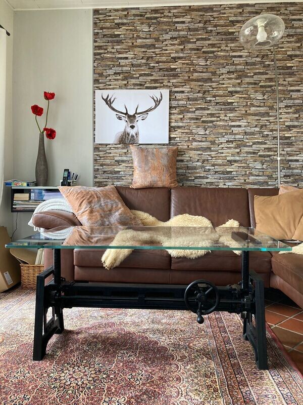 Couchtischgestell  "Barcelona" höhenverstellbar