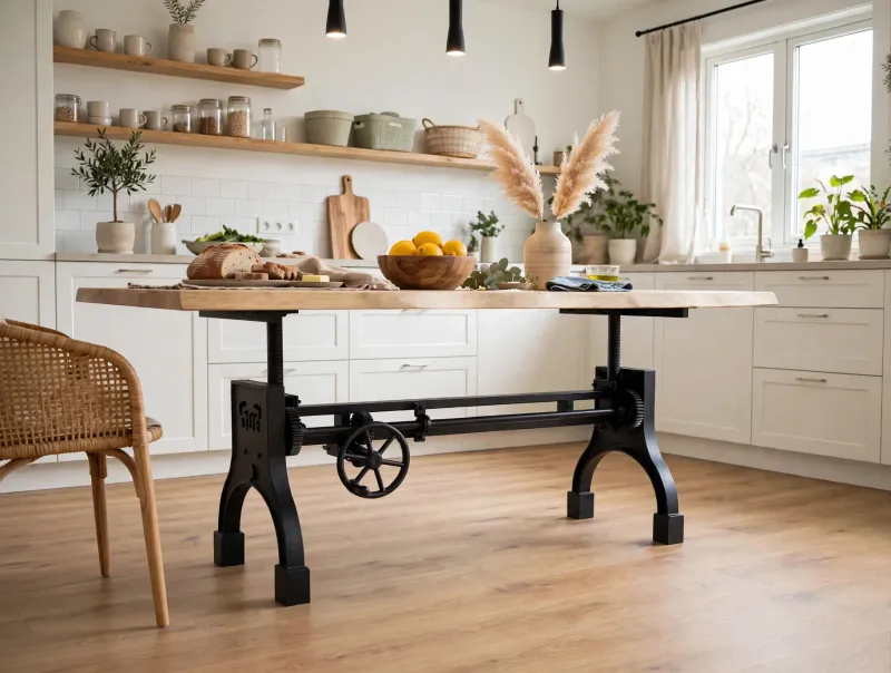"LIMITED EDITION" Gusseisen Tischuntergestell im Industriedesign „Madrid“ " EXTRA HOCH "