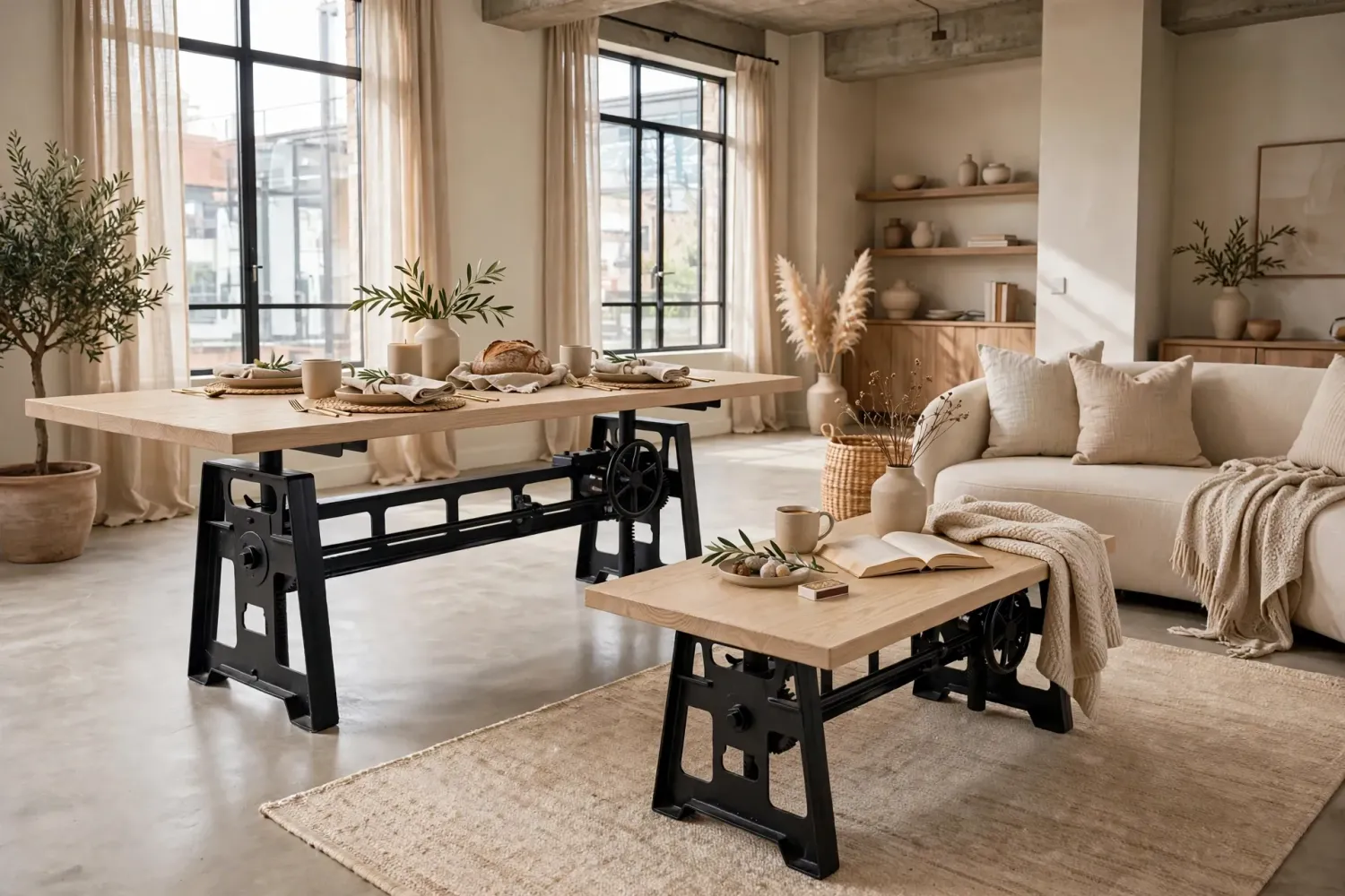 GUSS Tischgestell Set im Industriedesign „Paris“und