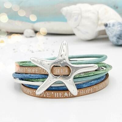 Wickelarmband "Seestern" (Alge)