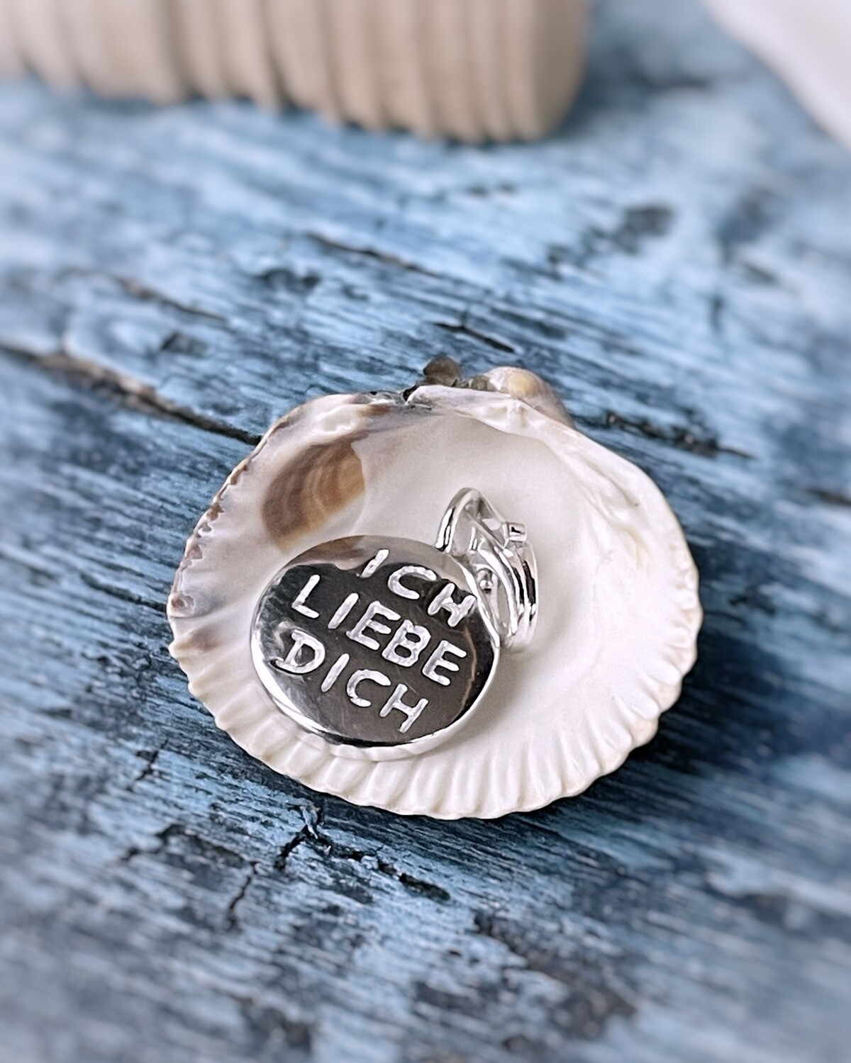 925er Silber Charm “Ich liebe Dich”