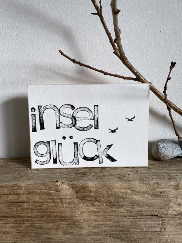 Schild „Inselglück“