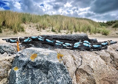 Acryl auf Treibholz "Fritzis Fische"