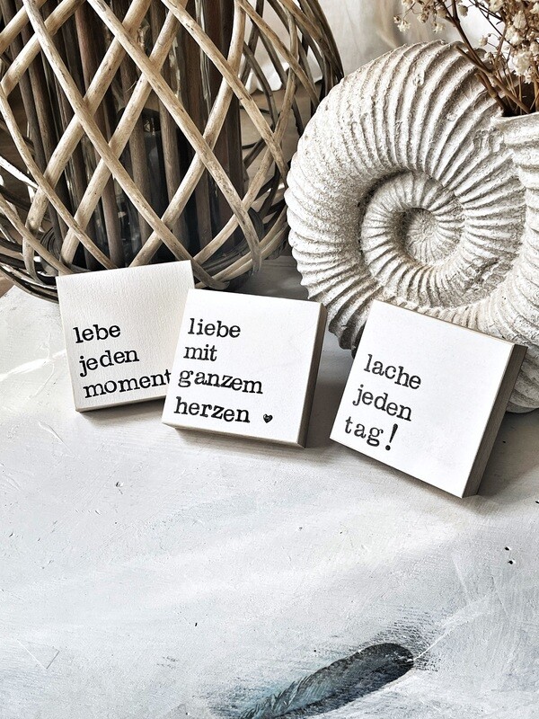 Schilder Set Schilder Set "Lebe/Liebe/Lache
