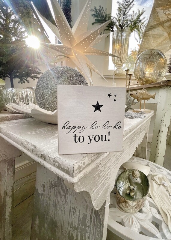 Schild Schild "happy ho ho ho to you!"