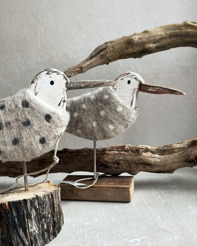 Reserviert! Holz+Wolle Möwen mit Schild Reserviert! Holz+Wolle Möwen mit Schild