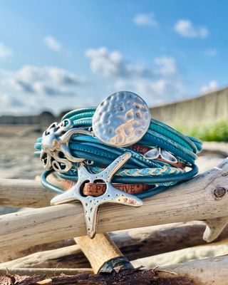 Armband Türkis zur Auswahl z.B. mit Möwe, Wal, Anker ... Armband Türkis zur Auswahl z.B. mit Möwe, Wal, Anker ...