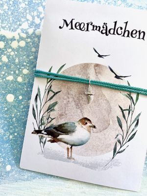 Glücksarmband 925er Silber Möwe Glücksarmband 925er Silber Möwe